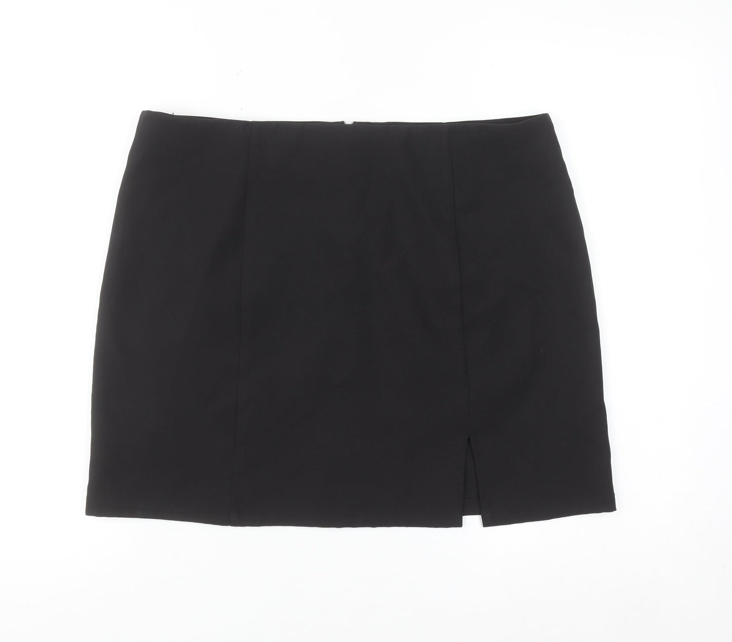Saint Genies Women's Black Size 14 Stretch Pencil Skirt