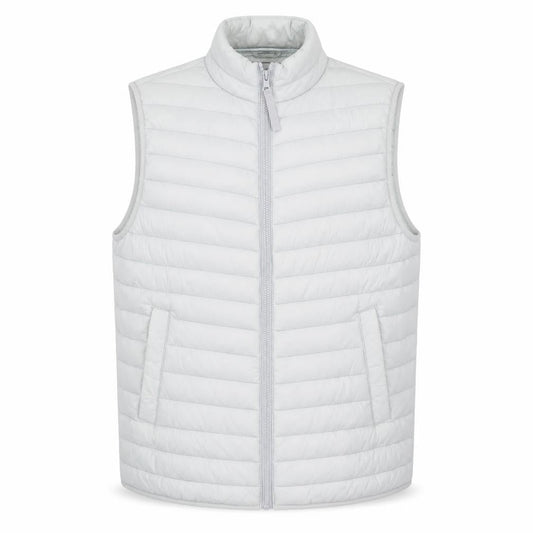ASOS Men’s Grey Puffer Waistcoat M Regular Fit Quilted Zip Gilet