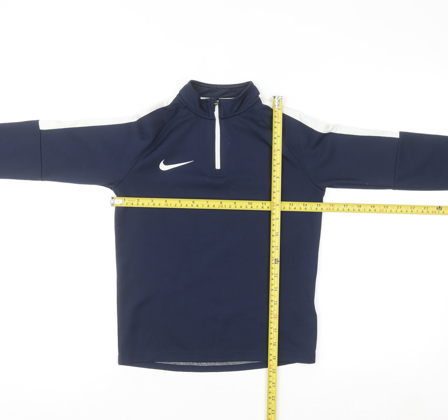 Nike Boys Blue Dri-FIT 1/4 Zip Training Sweatshirt 6-8 Years