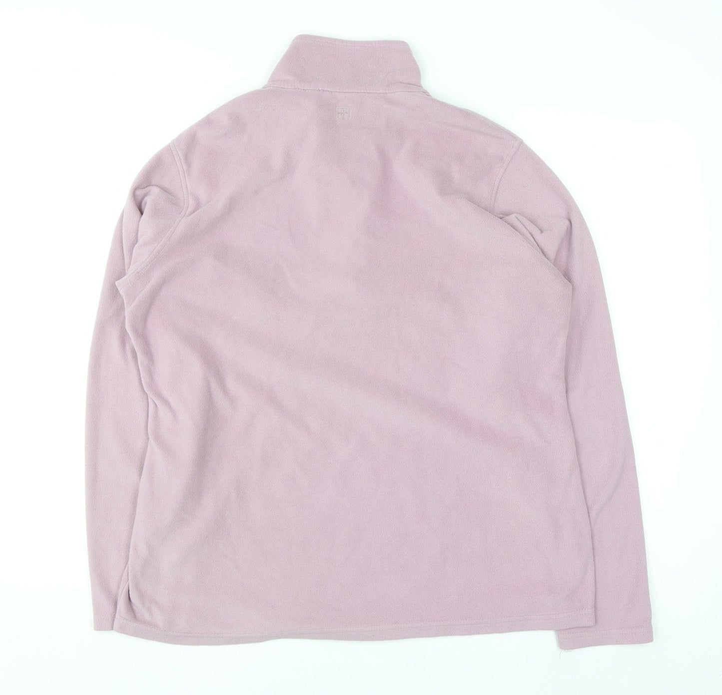 Mountain Warehouse Women Pink Fleece Pullover Sweatshirt L 1/2 Zip