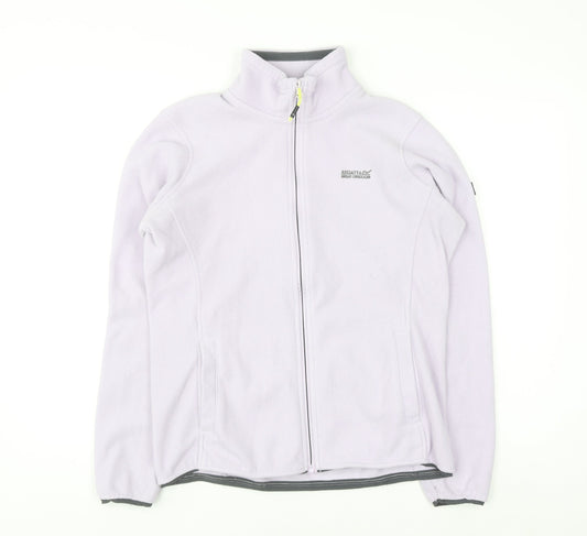 Regatta Women’s Lilac Full Zip Fleece Jacket UK 12 Polyester Outdoor