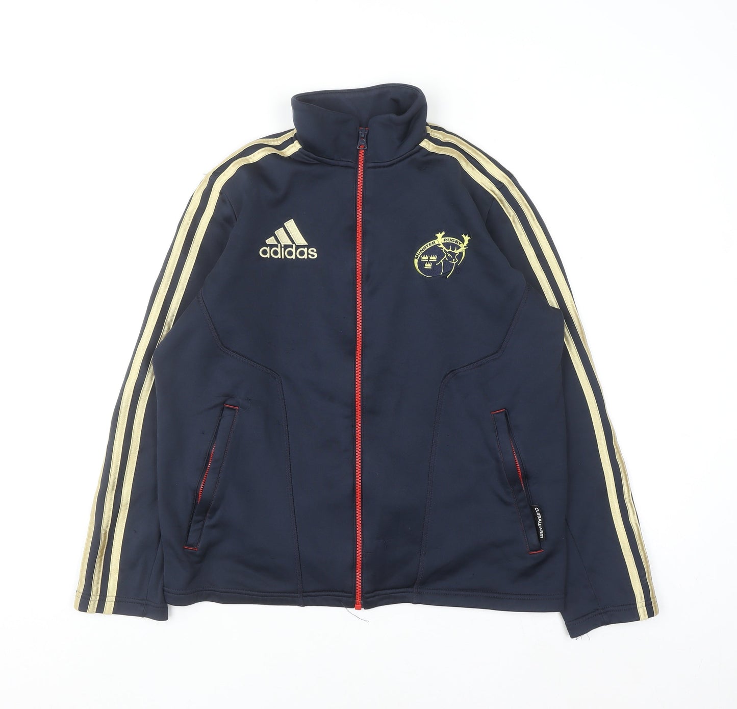 Adidas Boys Blue Full Zip ClimaWarm Sweatshirt 13-14 Years
