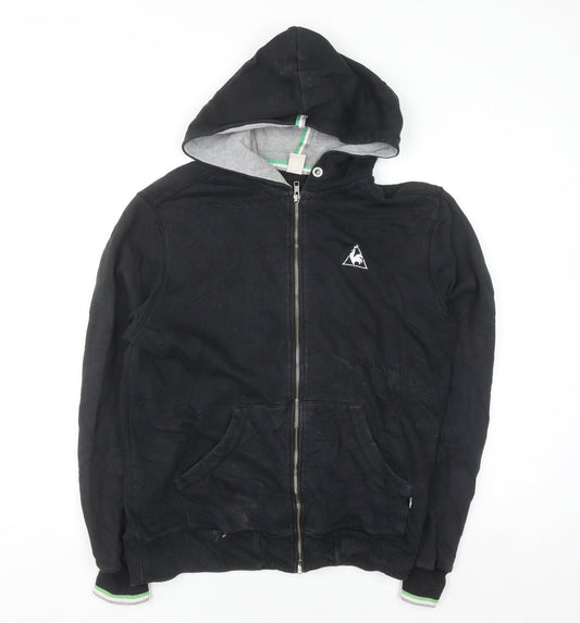 Le Coq Sportif Men's Black Full Zip Hoodie Size L