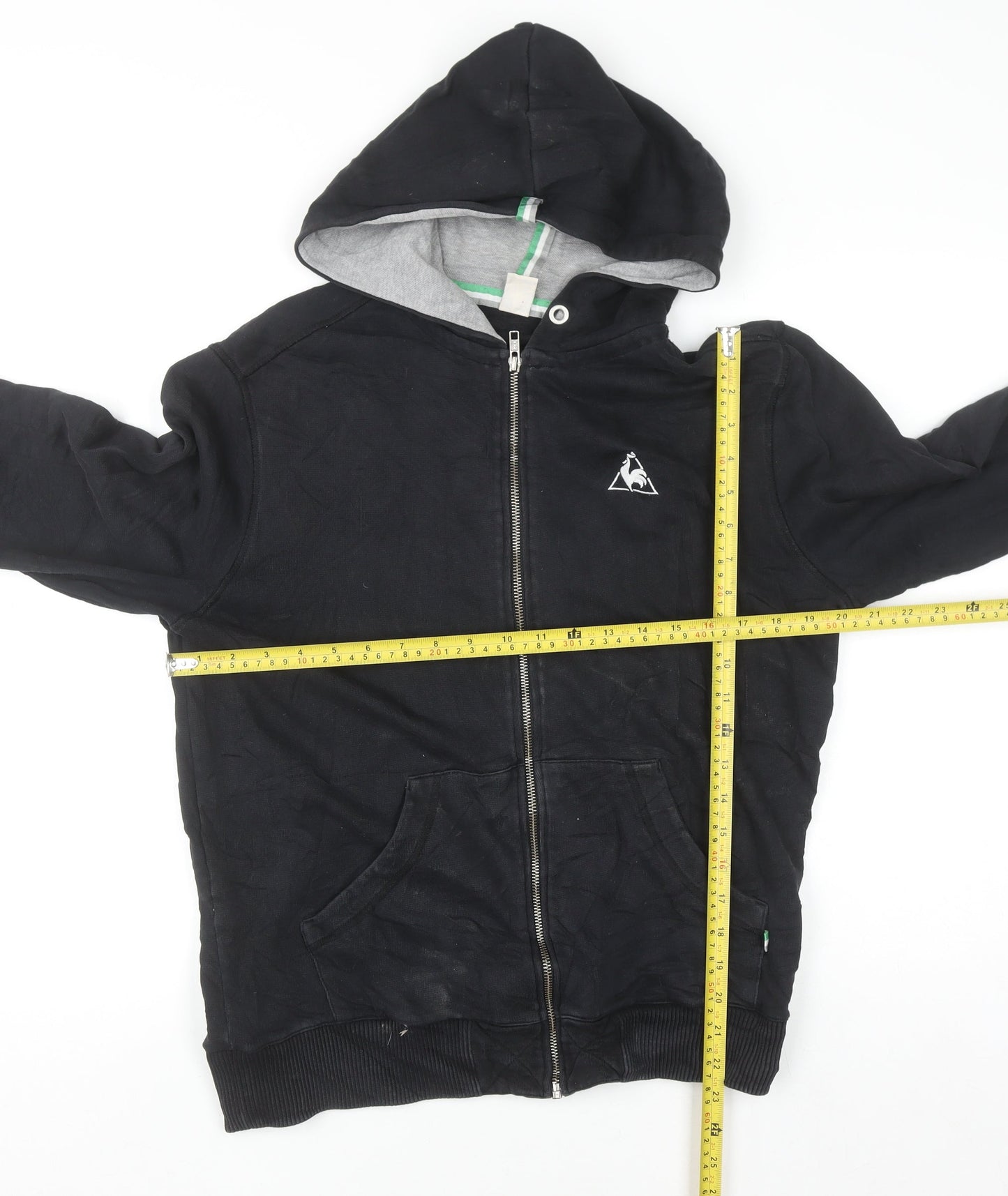 Le Coq Sportif Men's Black Full Zip Hoodie Size L