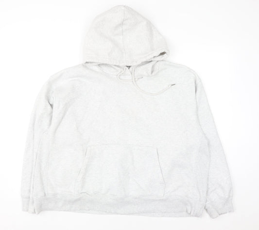 Victoria's Secret PINK Women's Grey Hoodie XXL Cotton Blend Pullover