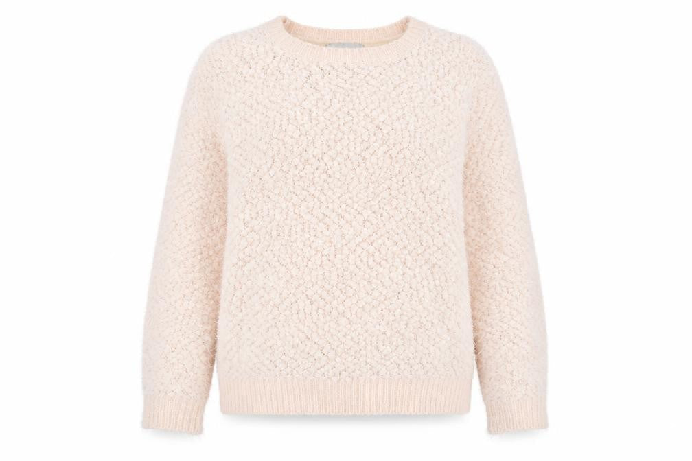 Red Herring Womens Beige Size 14 Chunky Knit Long Sleeve Pullover Jumper