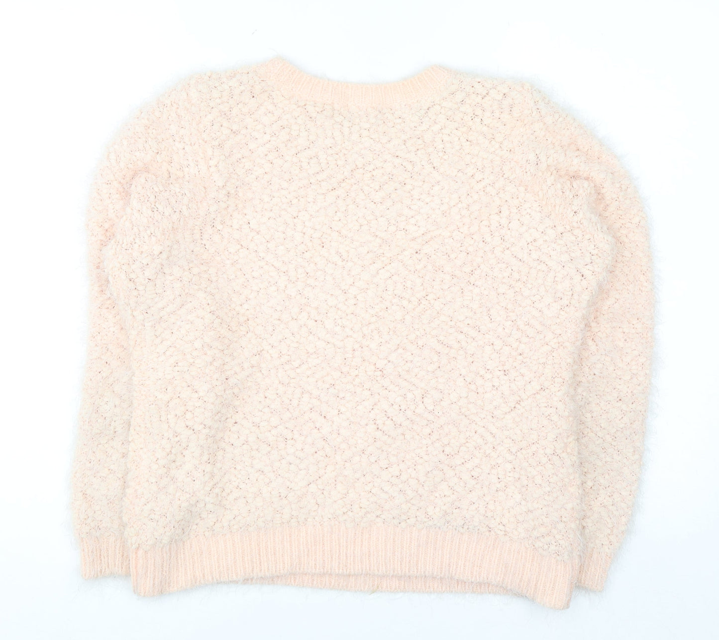 Red Herring Womens Beige Size 14 Chunky Knit Long Sleeve Pullover Jumper