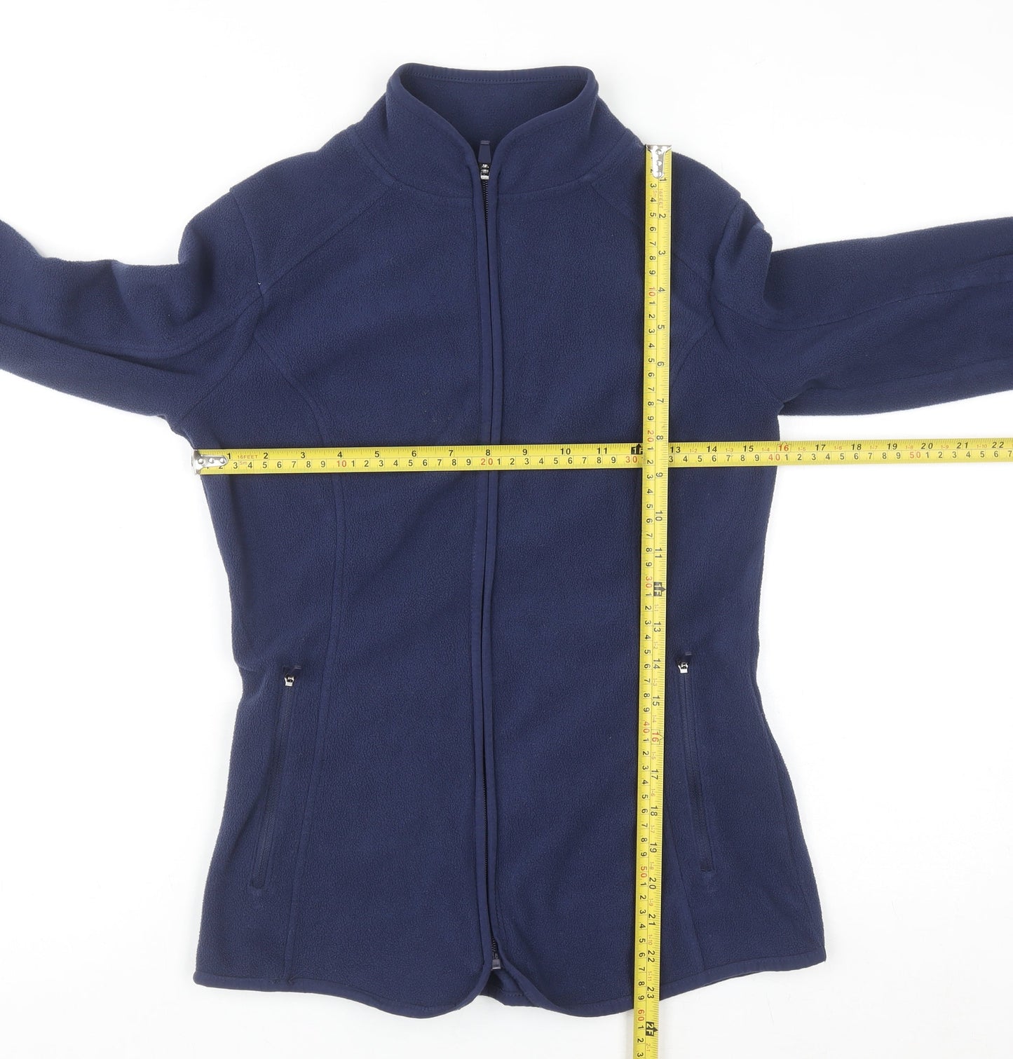 Dunnes Stores Women's Navy Full Zip Fleece Sweatshirt XS
