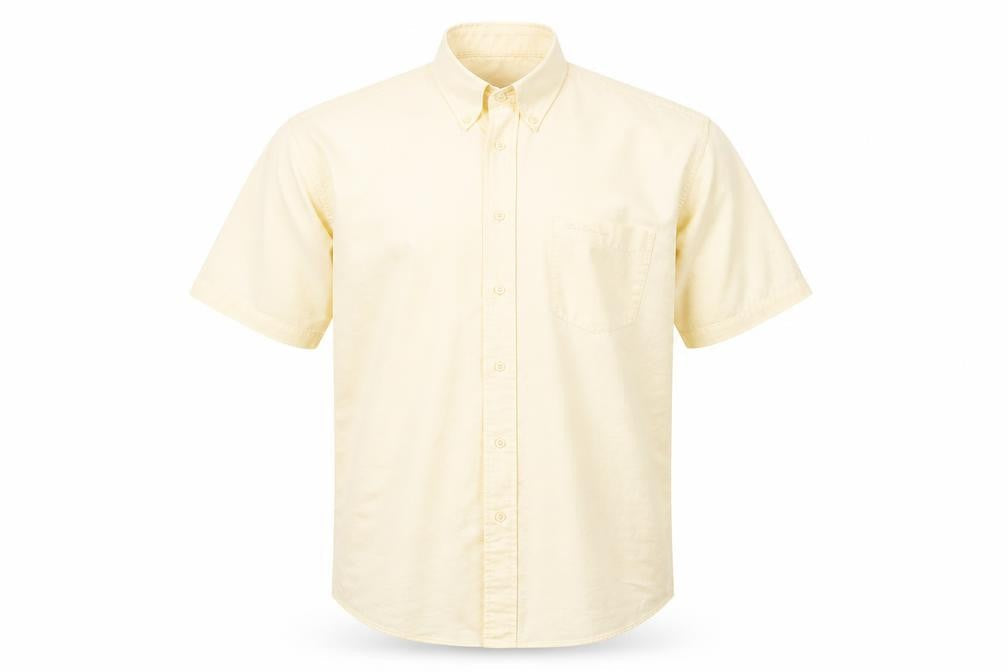 Ben Sherman Men’s Beige Oxford Short Sleeve Polo Shirt M