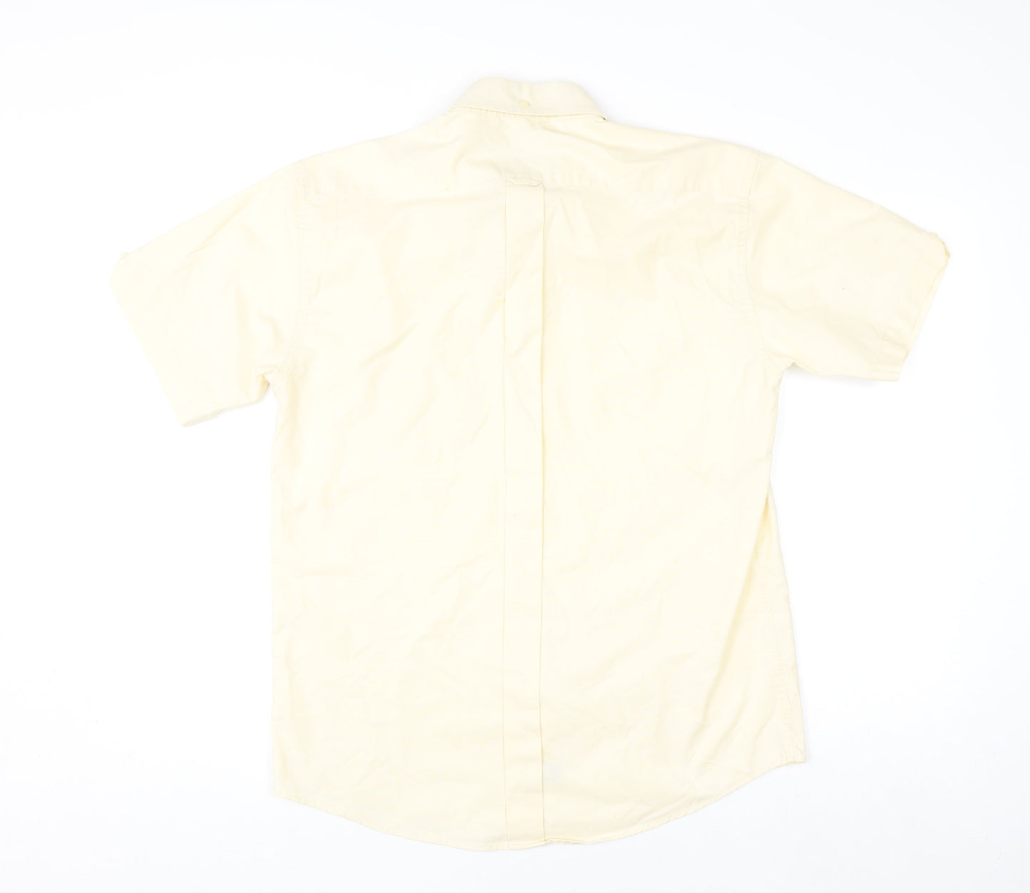 Ben Sherman Men’s Beige Oxford Short Sleeve Polo Shirt M