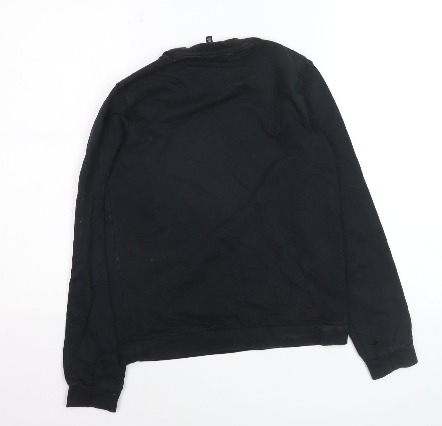 Emporio Armani EA7 Black Cotton Teens Sweatshirt Size 14A Regular Fit