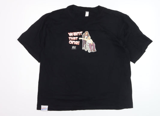 Debenhams Men's Black XL Little Britain Lou & Andy Funny Graphic T-Shirt