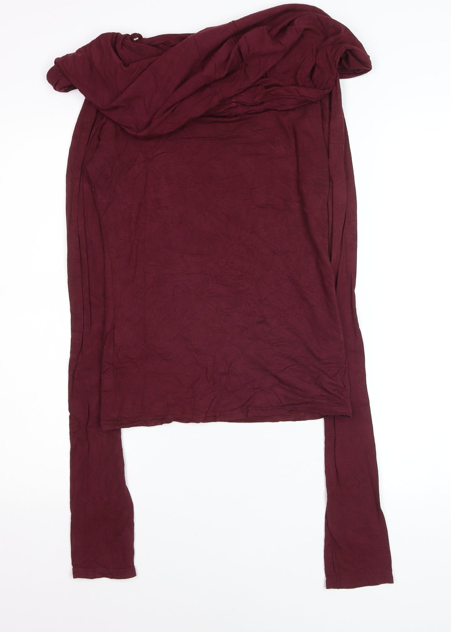 Yggdrazil Women's Red Off Shoulder Long Sleeve Tunic Blouse M