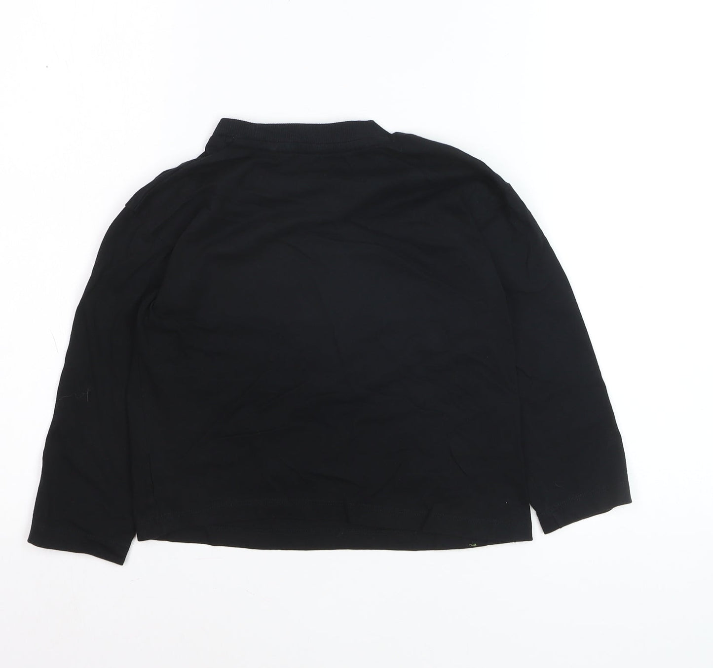 Next Boys Black Long Sleeve Batman Logo T-Shirt 5-6 Years Cotton