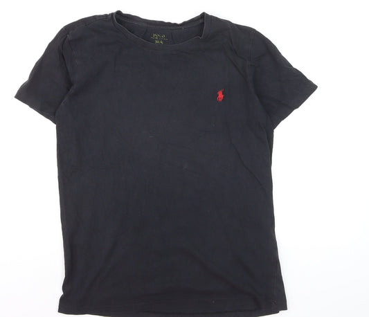 Ralph Lauren Men's Black Slim Fit Cotton T-Shirt M
