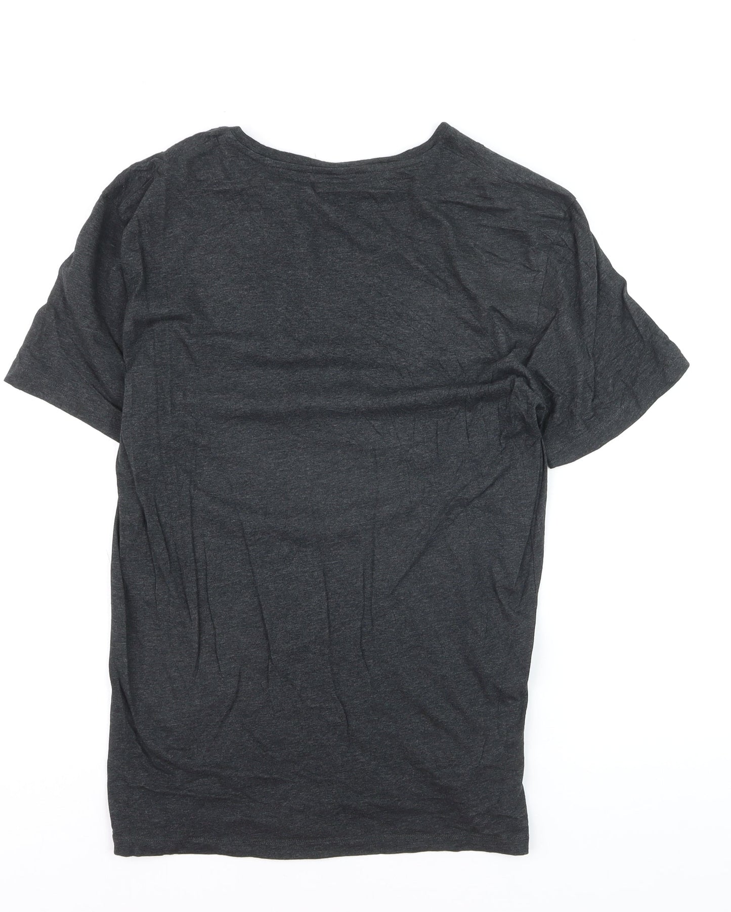COS Men's Dark Grey Crew Neck Cotton T-Shirt Size L