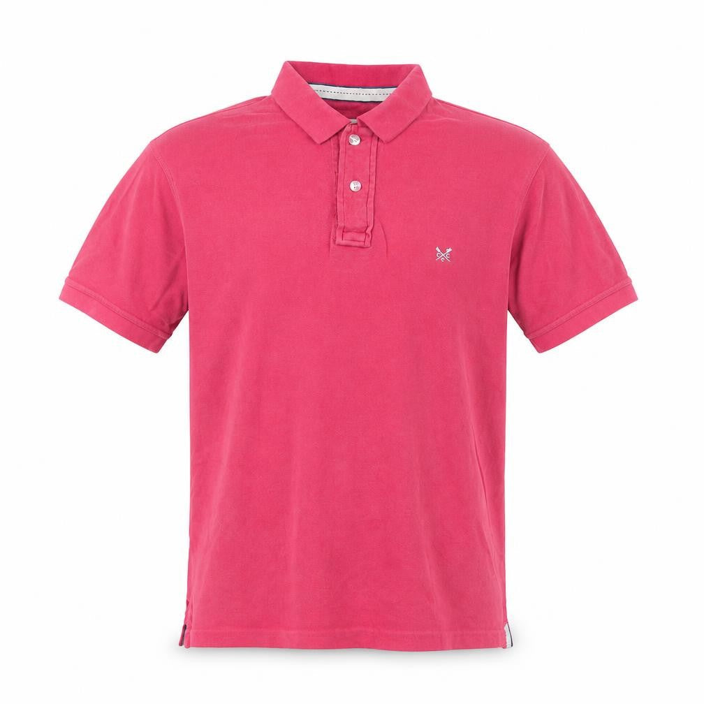 Crew Clothing Men's Pink Classic Fit Polo Shirt Size L