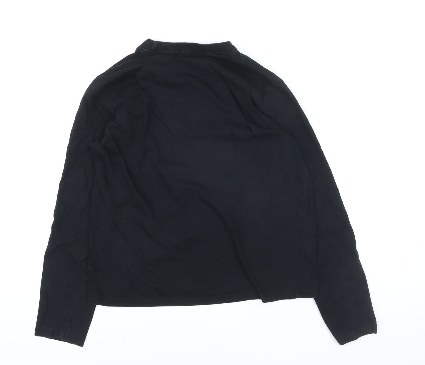 Paul Smith Boys Black XL Long Sleeve Deer Graphic Cotton T-Shirt