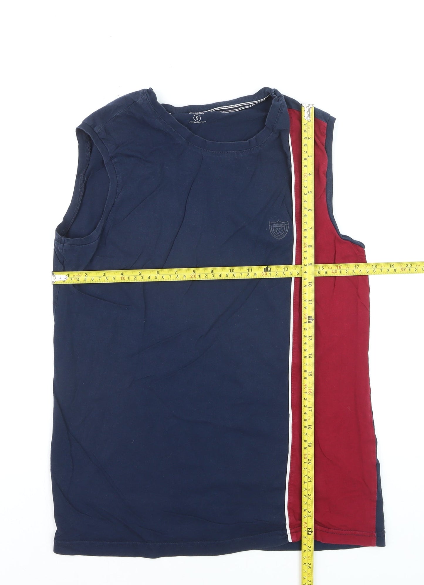 LC Waikiki Men's Blue Classic Sleeveless Casual Top Size S