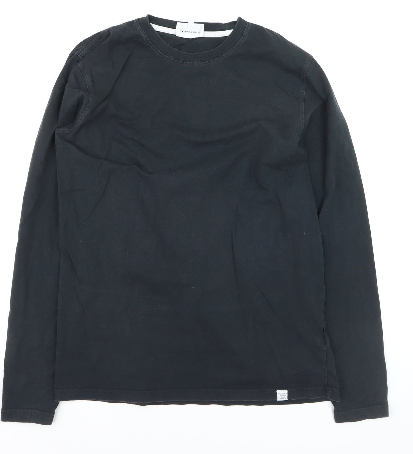 Norse Projects Men's Black XL Long Sleeve Cotton Crew Neck Top