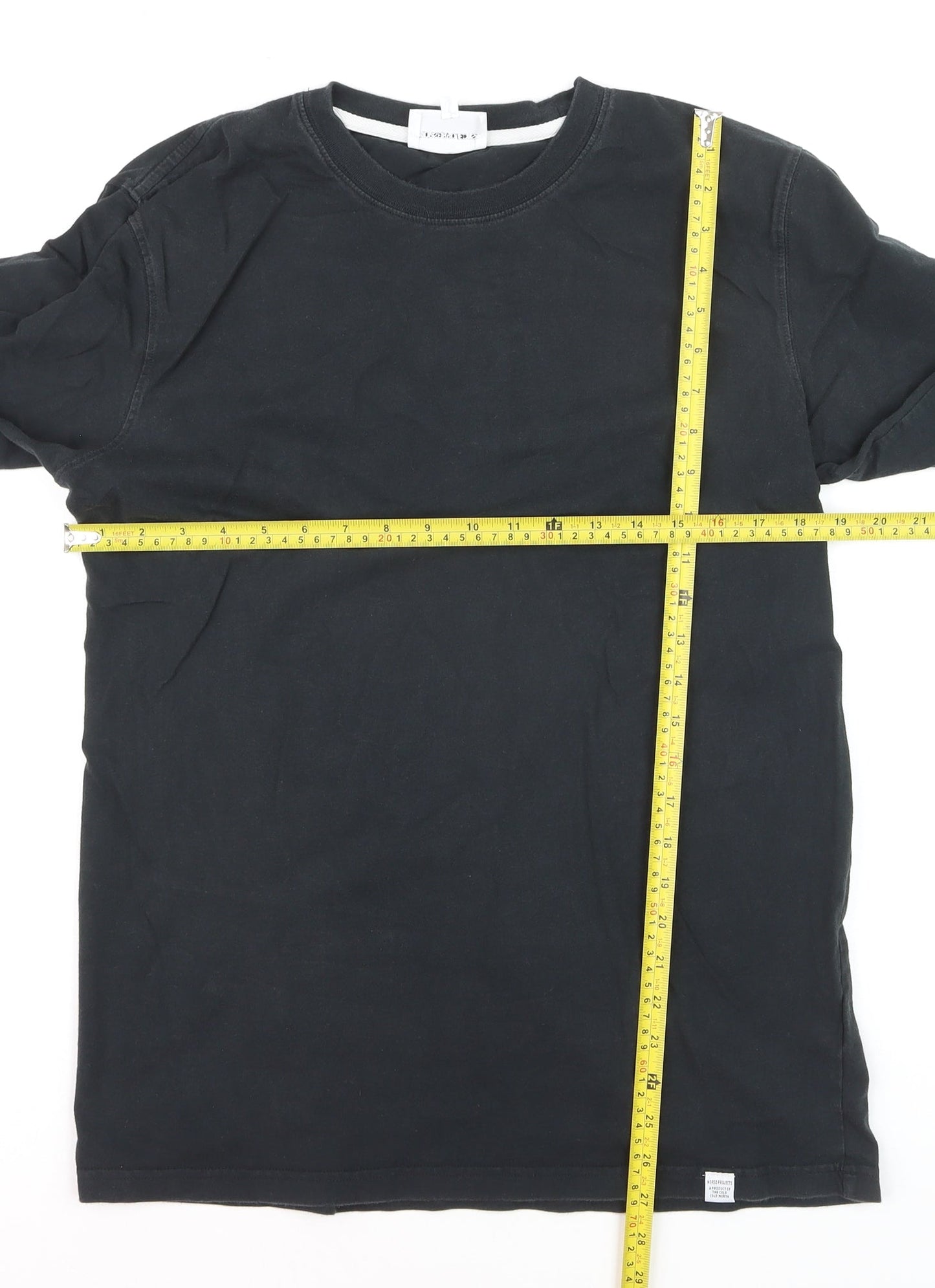 Norse Projects Men's Black XL Long Sleeve Cotton Crew Neck Top