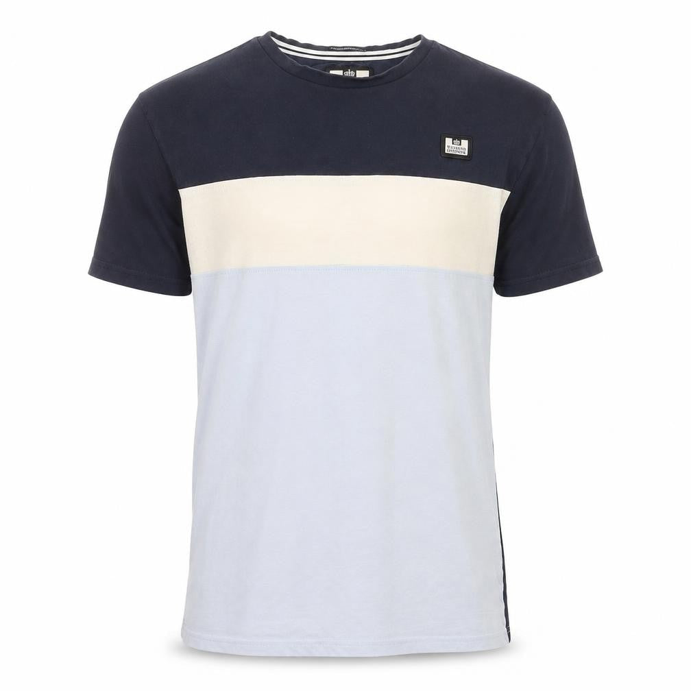 Weekend Offender Men's Multicolour Small Colourblock Cotton T-Shirt