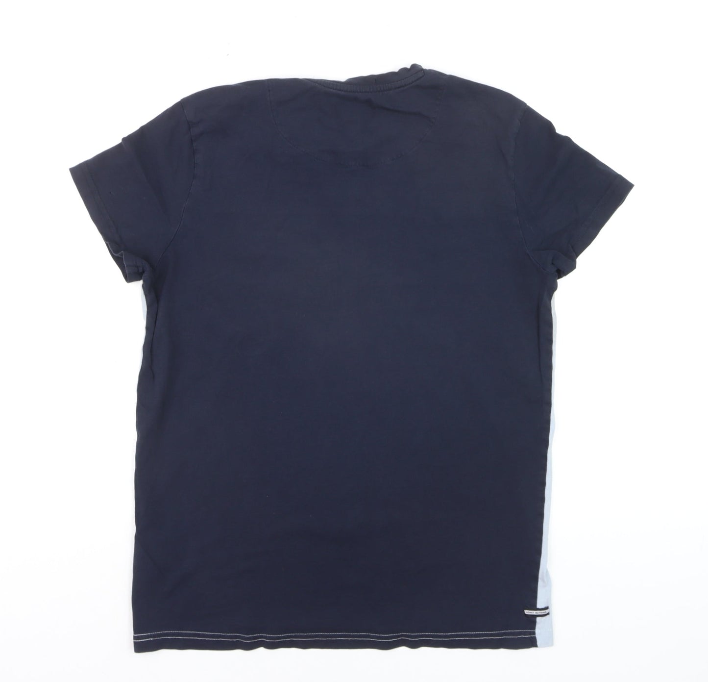 Weekend Offender Men's Multicolour Small Colourblock Cotton T-Shirt