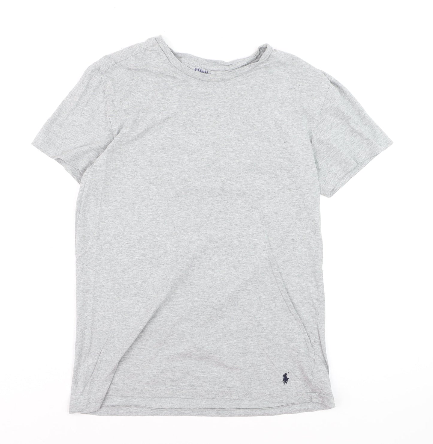 Polo Ralph Lauren Men's Grey Crew Neck Cotton T-Shirt M