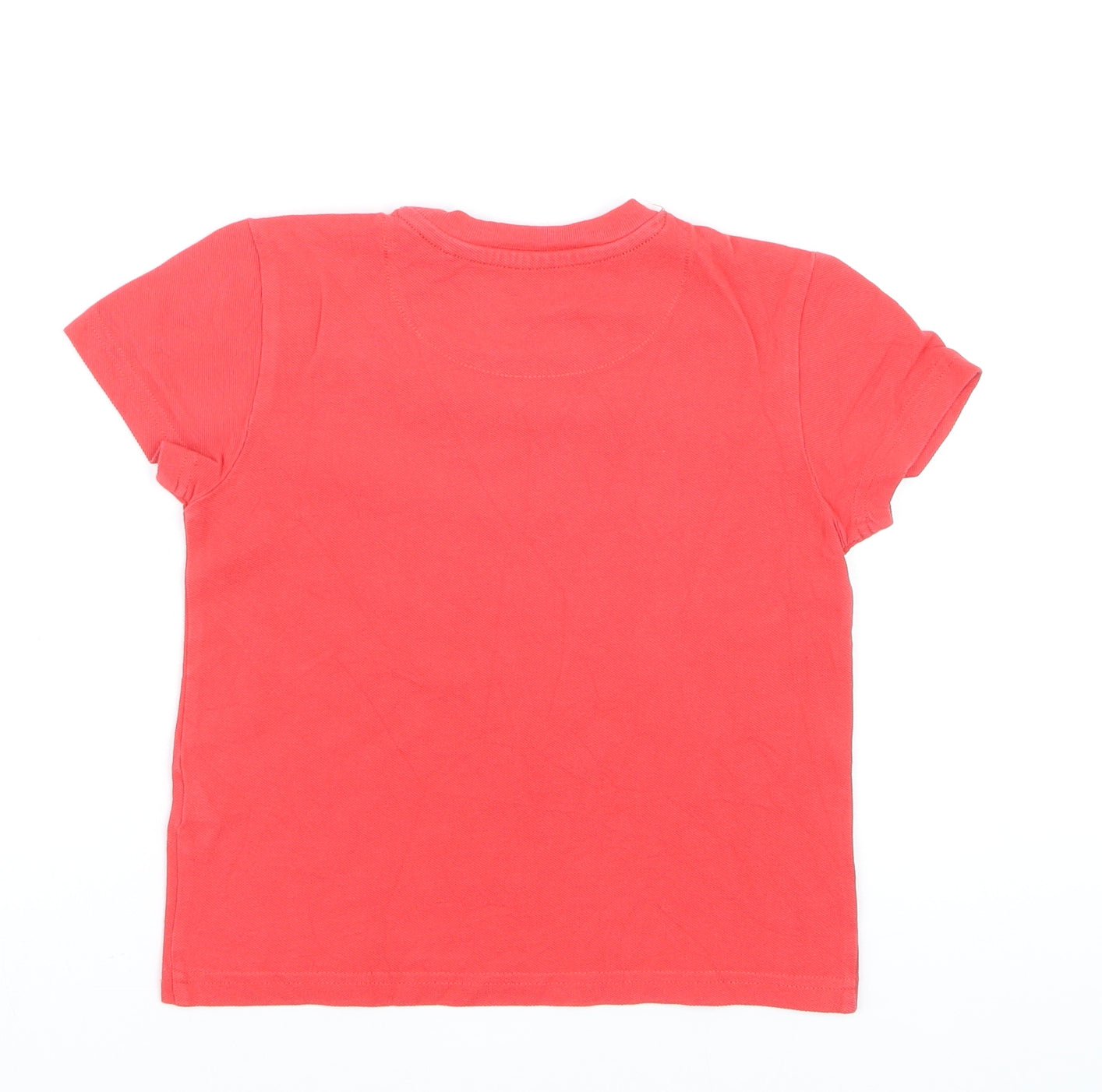 Crew Clothing Boys Red 5-6 Years Nautical Graphic Cotton T-Shirt