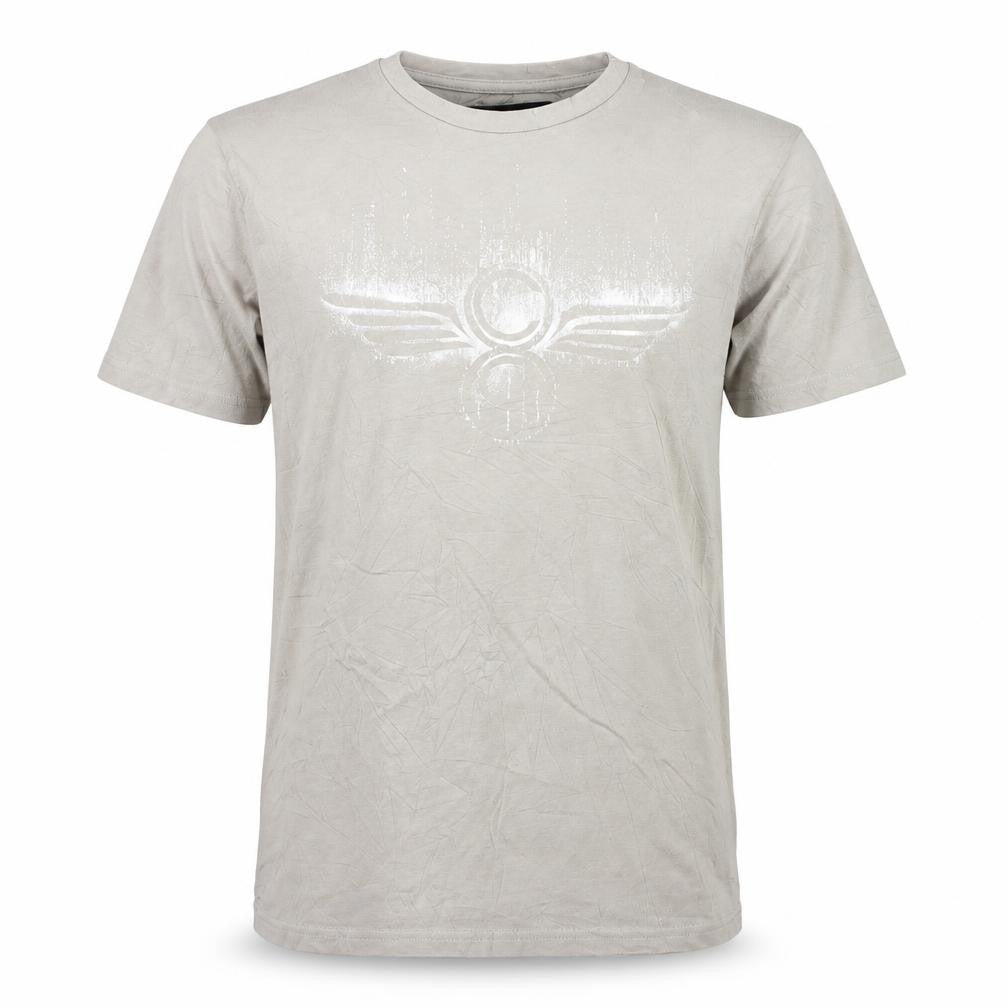 Creative Recreation Men's Beige Graphic Logo T-Shirt Size L