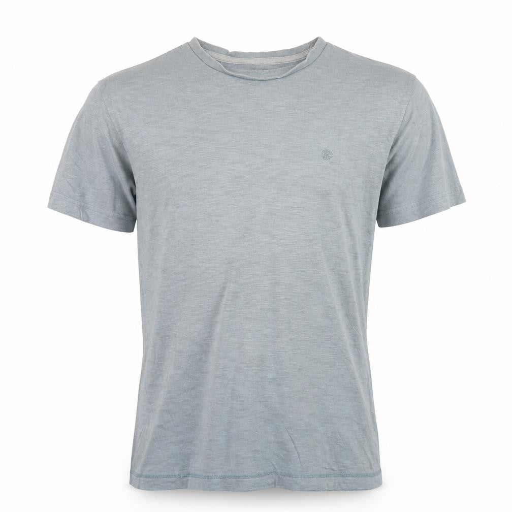 Criminal Men Blue Crew Neck Cotton Short Sleeve T-Shirt M