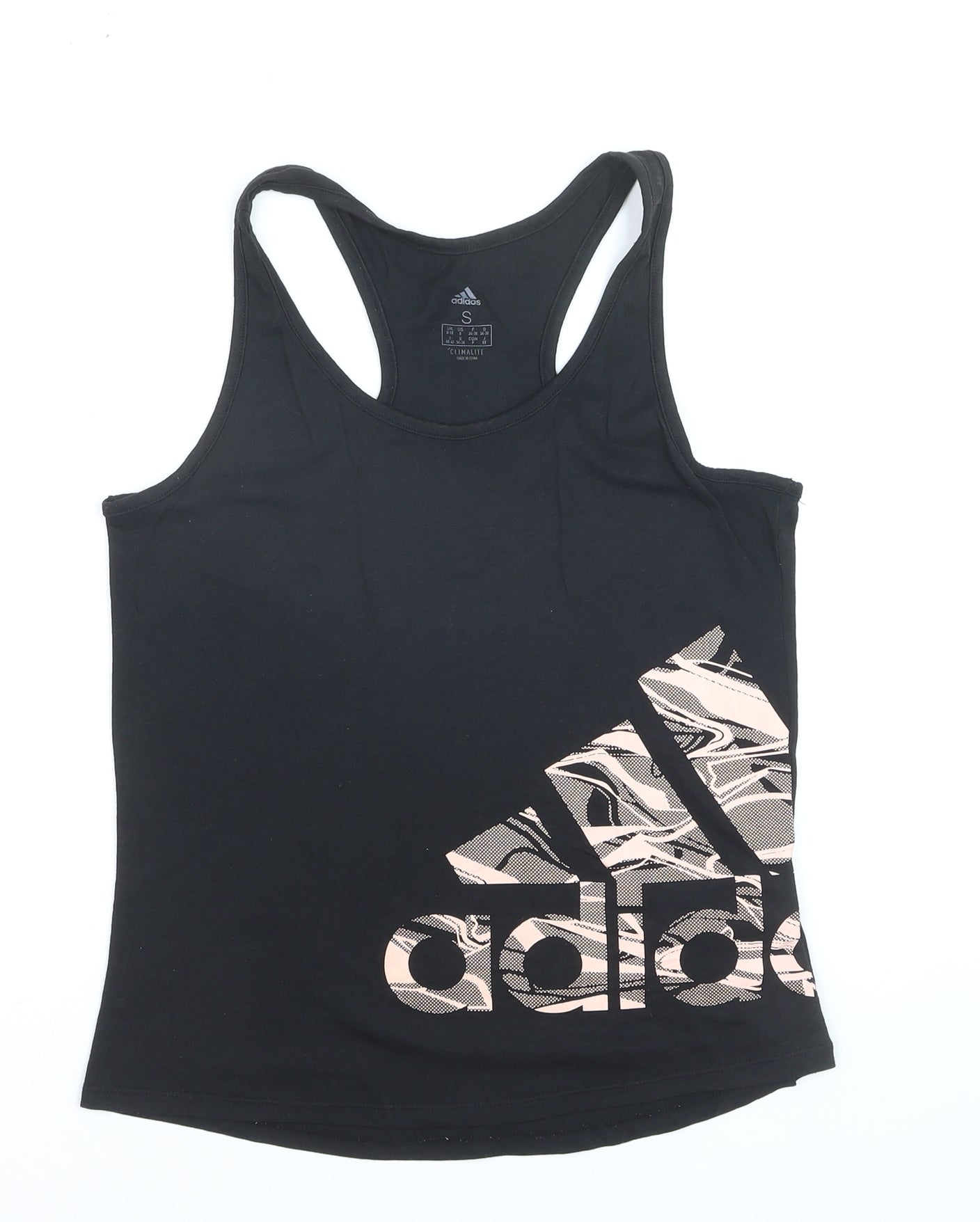 Adidas Womens Black Climalite Racerback Tank Top Size S