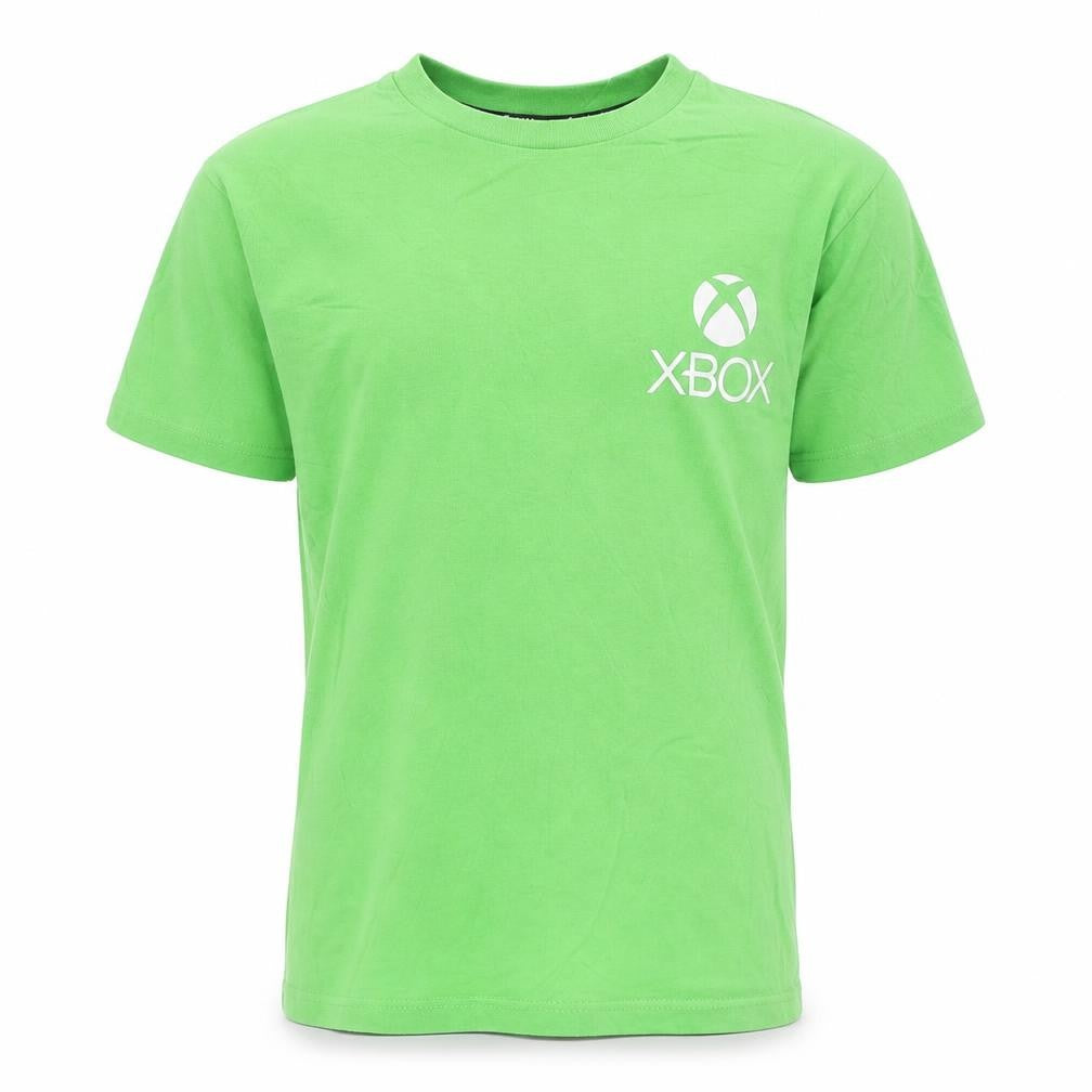 Primark Boys Green Xbox Graphic Print Cotton T-Shirt XS