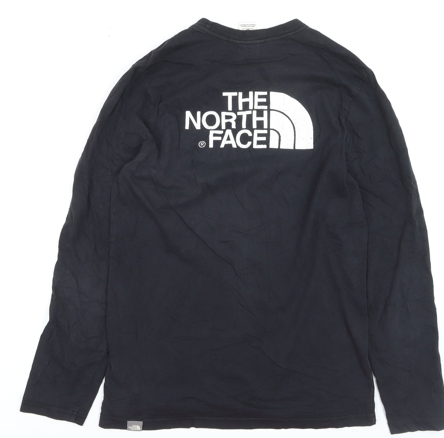 The North Face Men's Black Long Sleeve Cotton Crew Neck T-Shirt S