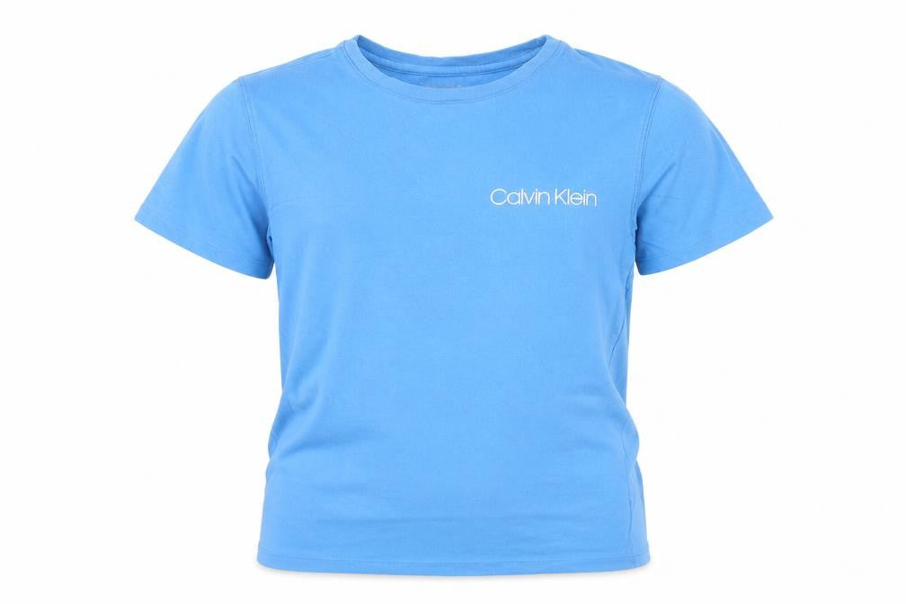 Calvin Klein Boys Blue 10-12 Years Cotton Logo Short Sleeve T-Shirt