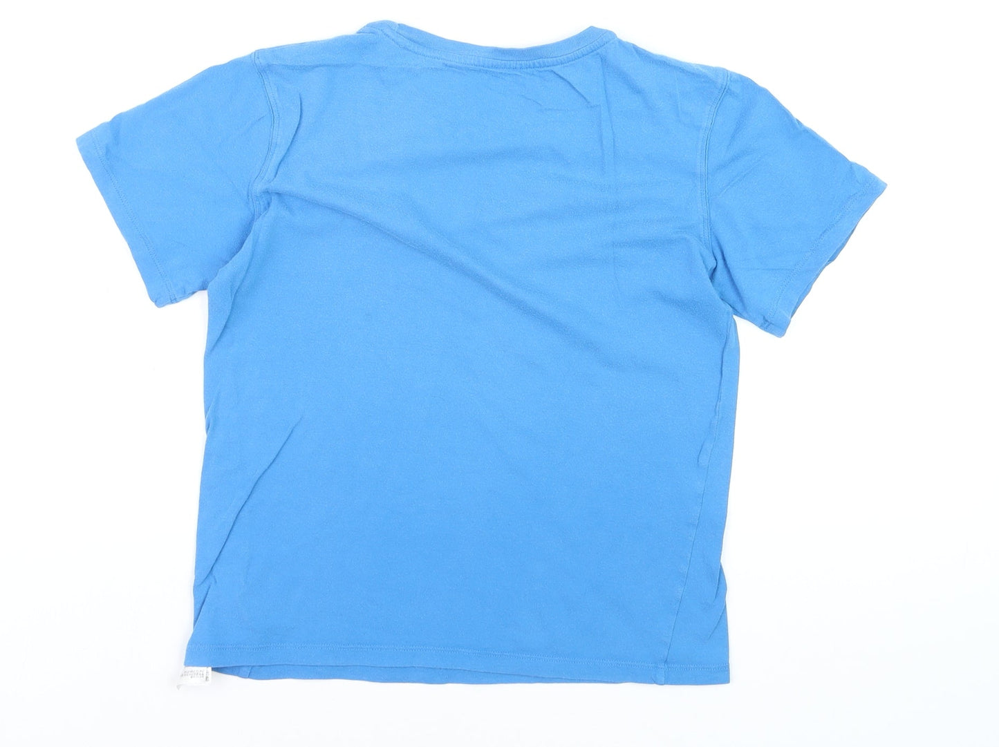 Calvin Klein Boys Blue 10-12 Years Cotton Logo Short Sleeve T-Shirt