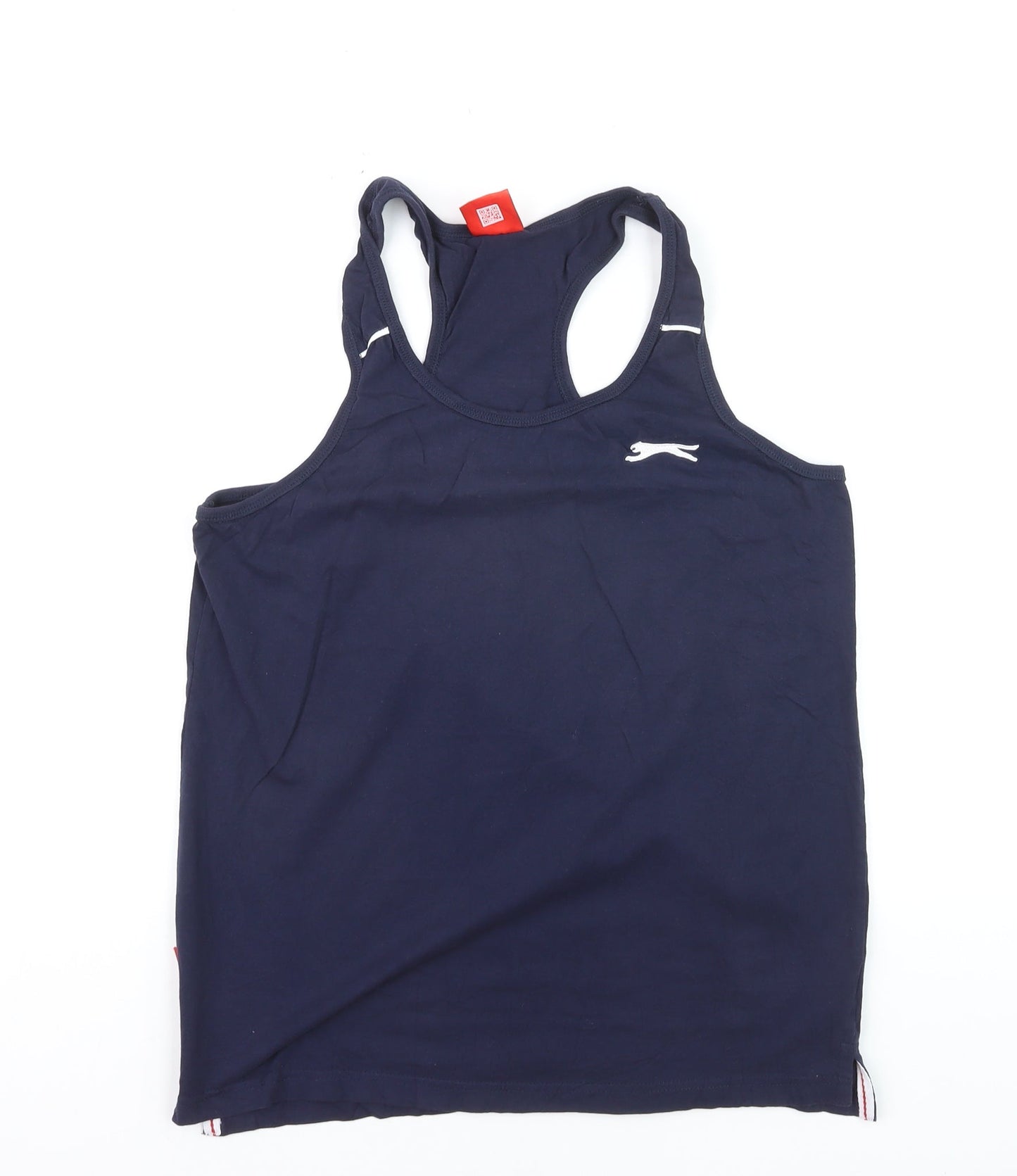 Slazenger Women's Blue Racerback Cotton Tank Top M Athletic Fit