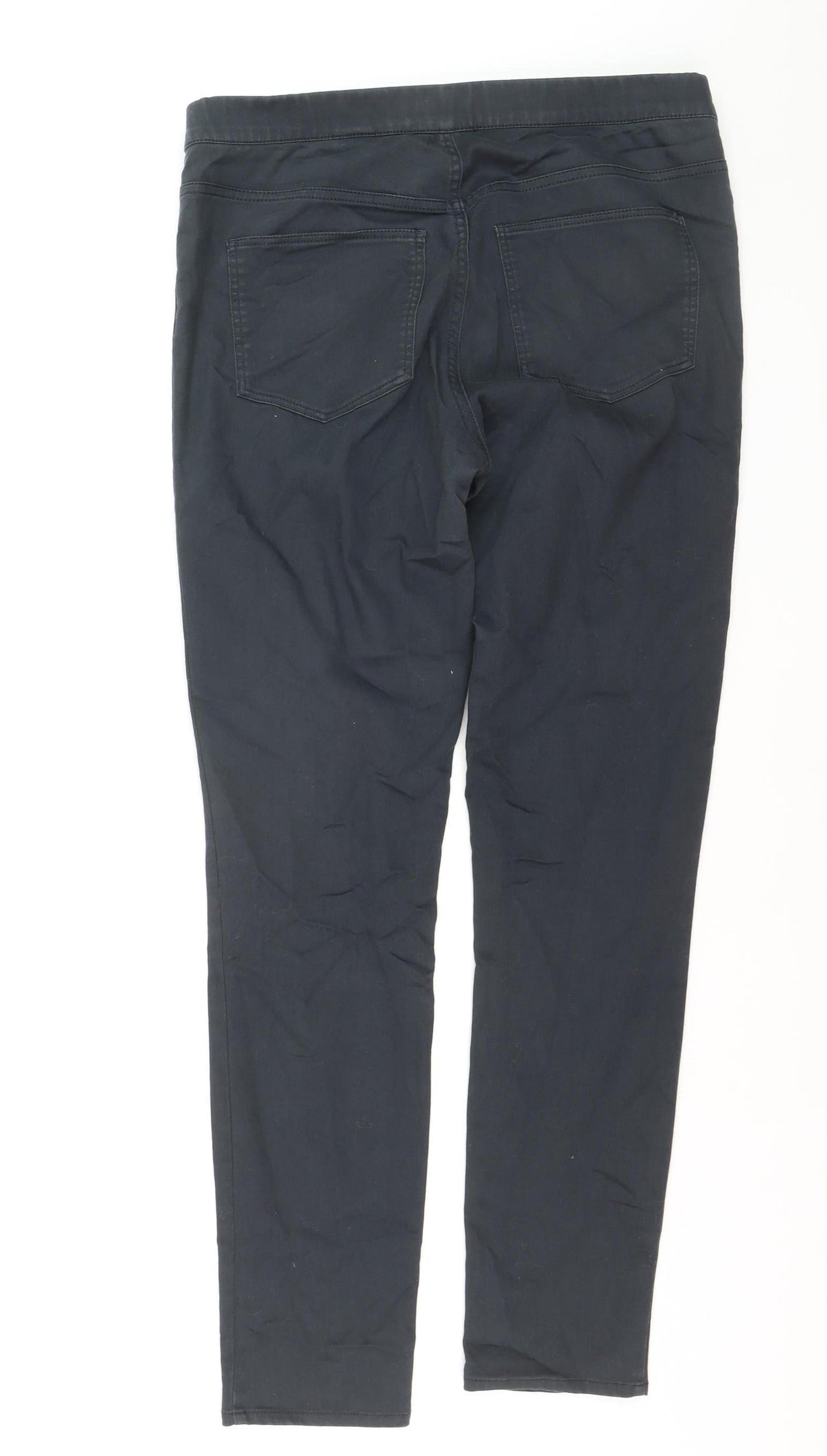 H&M Women's Black Size 14 Mid Rise Jegging Stretch Leggings