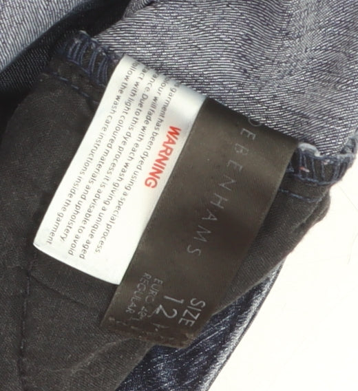 Debenhams Women’s Blue Denim Ankle Zip Slim Jeans Size 12