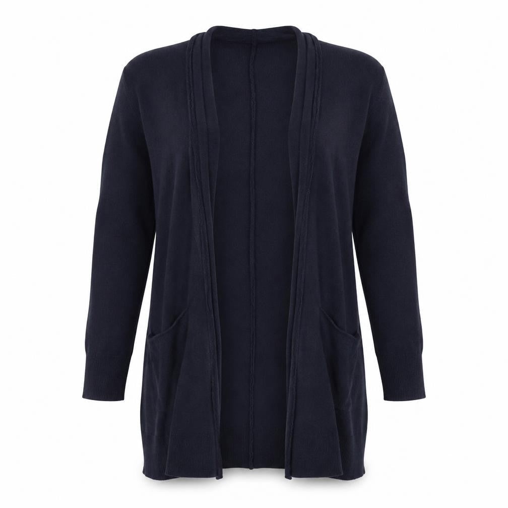 H&M Women’s Blue Longline Open Knit Cardigan Size 8