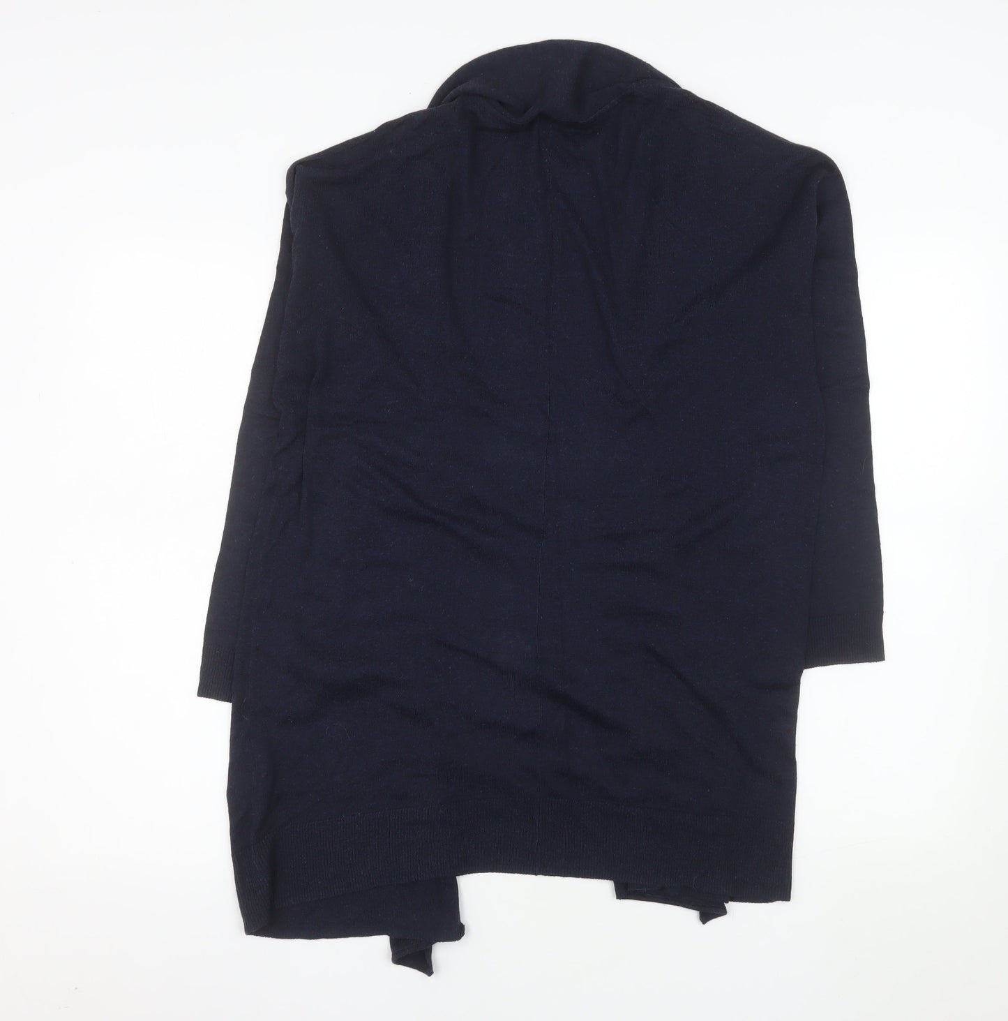 H&M Women’s Blue Longline Open Knit Cardigan Size 8