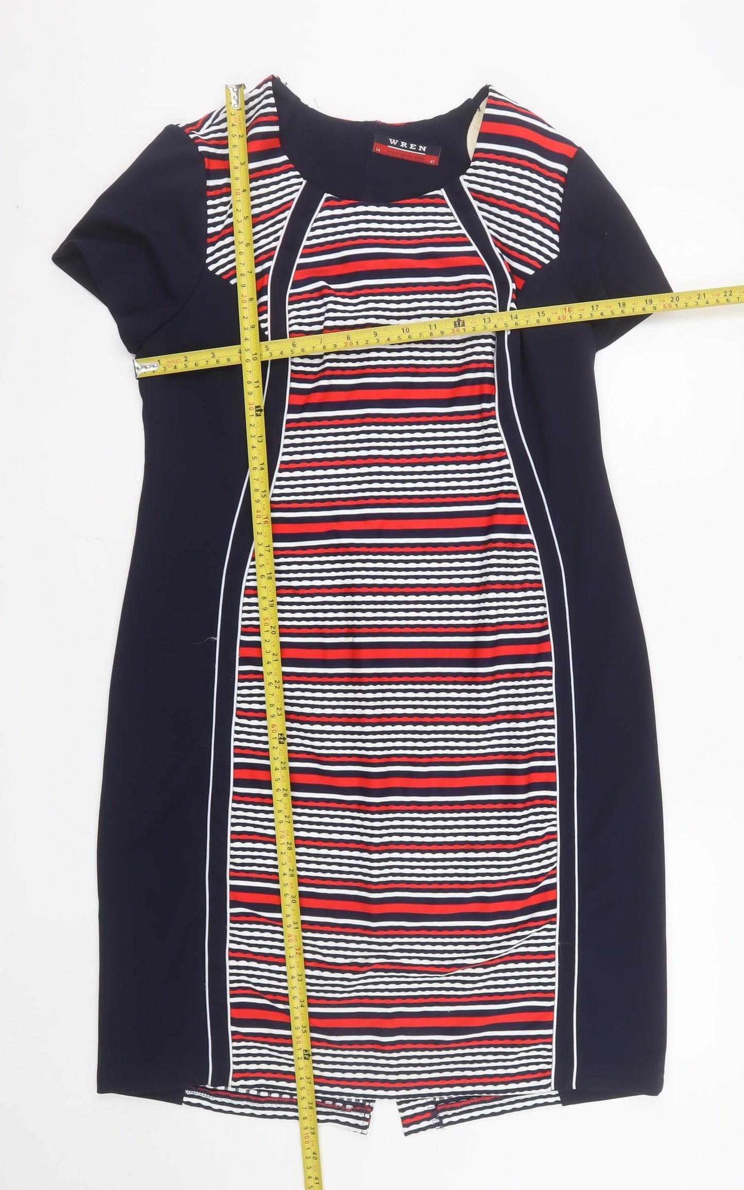Christopher Wren Women’s Multicoloured Sheath Dress Size 14
