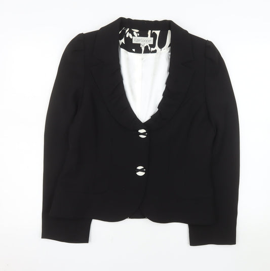 Kate Cooper Women's Black Size 14 Tailored Blazer Jacket