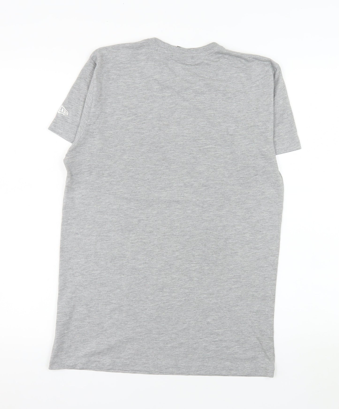 New Era Men's Grey Milwaukee Bucks NBA Graphic T-Shirt XS