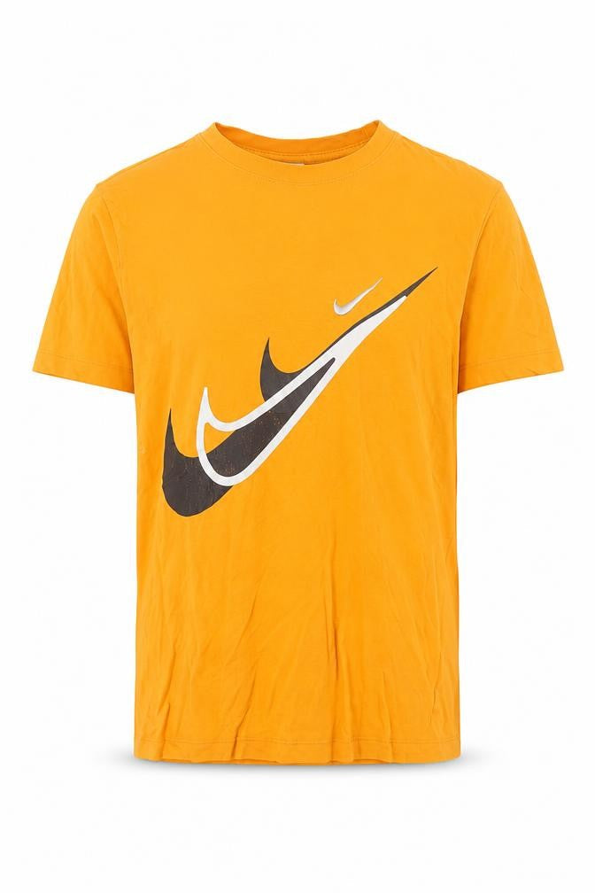 Nike Men's Orange Graphic Short Sleeve Cotton T-Shirt Size S