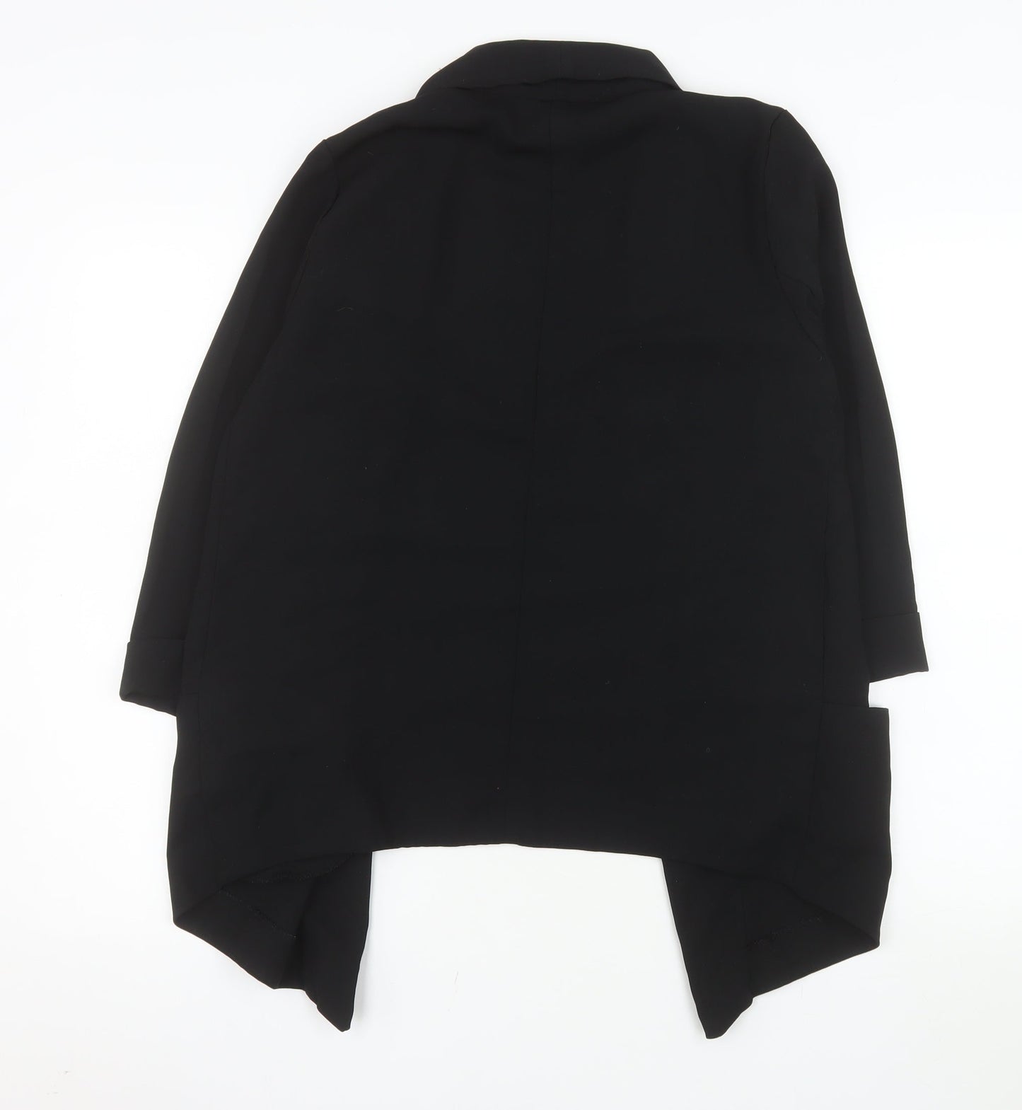 Gap Women Black Shawl Collar Blazer Jacket Size S Polyester Regular Fit