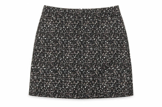 DKNY Women’s Black Geometric Pencil Skirt Size 10 Stretch Twill
