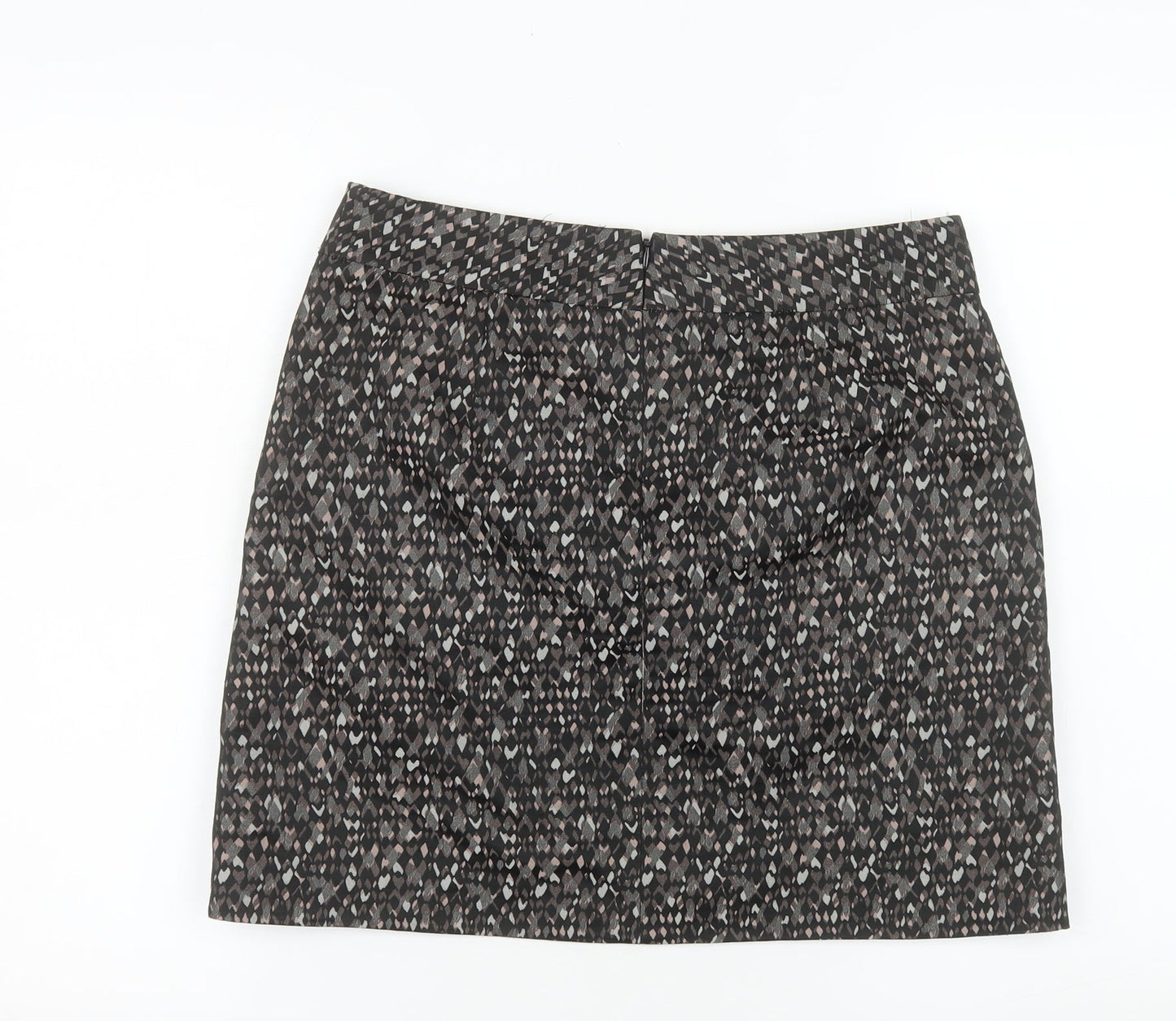 DKNY Women’s Black Geometric Pencil Skirt Size 10 Stretch Twill
