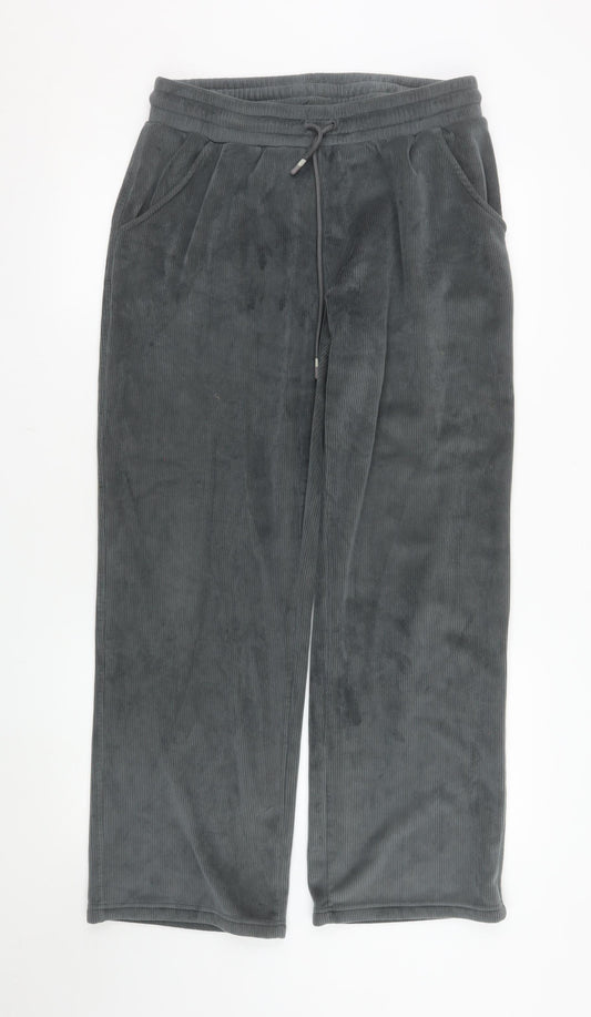 Kyodan Mens Grey Corduroy Sweatpants M Regular Fit Elastic Waist