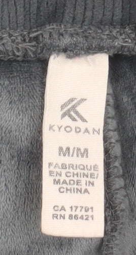 Kyodan Mens Grey Corduroy Sweatpants M Regular Fit Elastic Waist